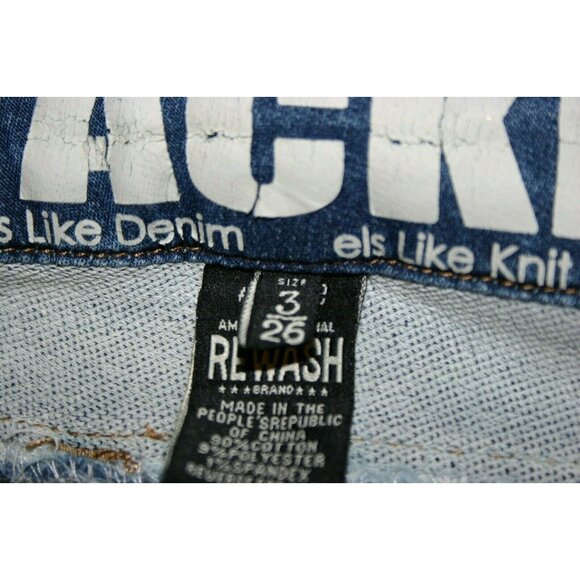 Rewash jeans womens 3 Stacker Jogger tapered jr's 26 x 29 blue - Picture 7 of 11